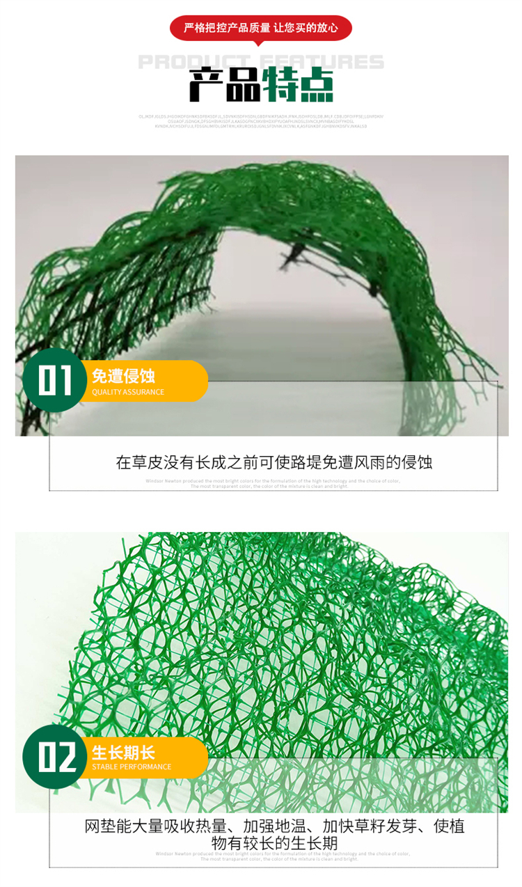 黃岡三維植被網(wǎng) 黃岡三維土工網(wǎng)墊